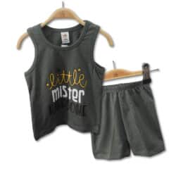 T-shirt set  “Handsome” – Olive Green