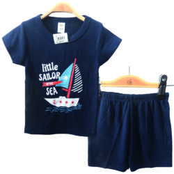 T-shirt set “Little Sailor” – Navy Blue