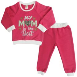 Jogger Set “My MOM is the best” – Pink