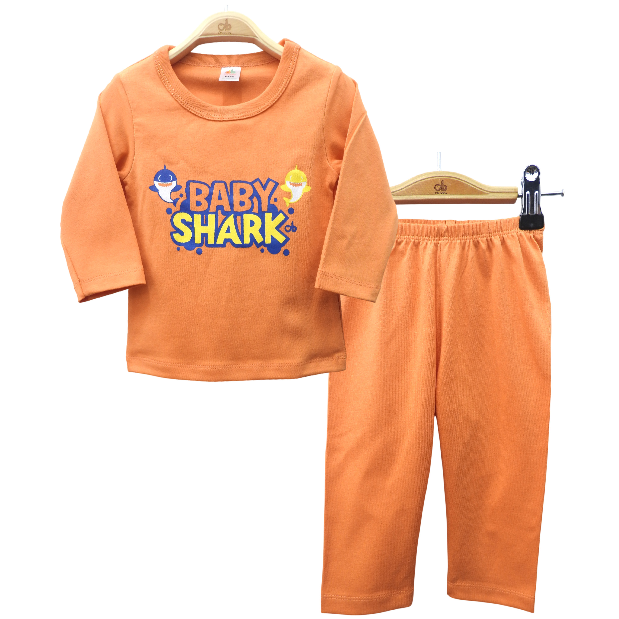 T-shirt set "Baby Shark" – Orange