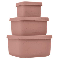Snack box “Silicone 3 Pcs” – Blush
