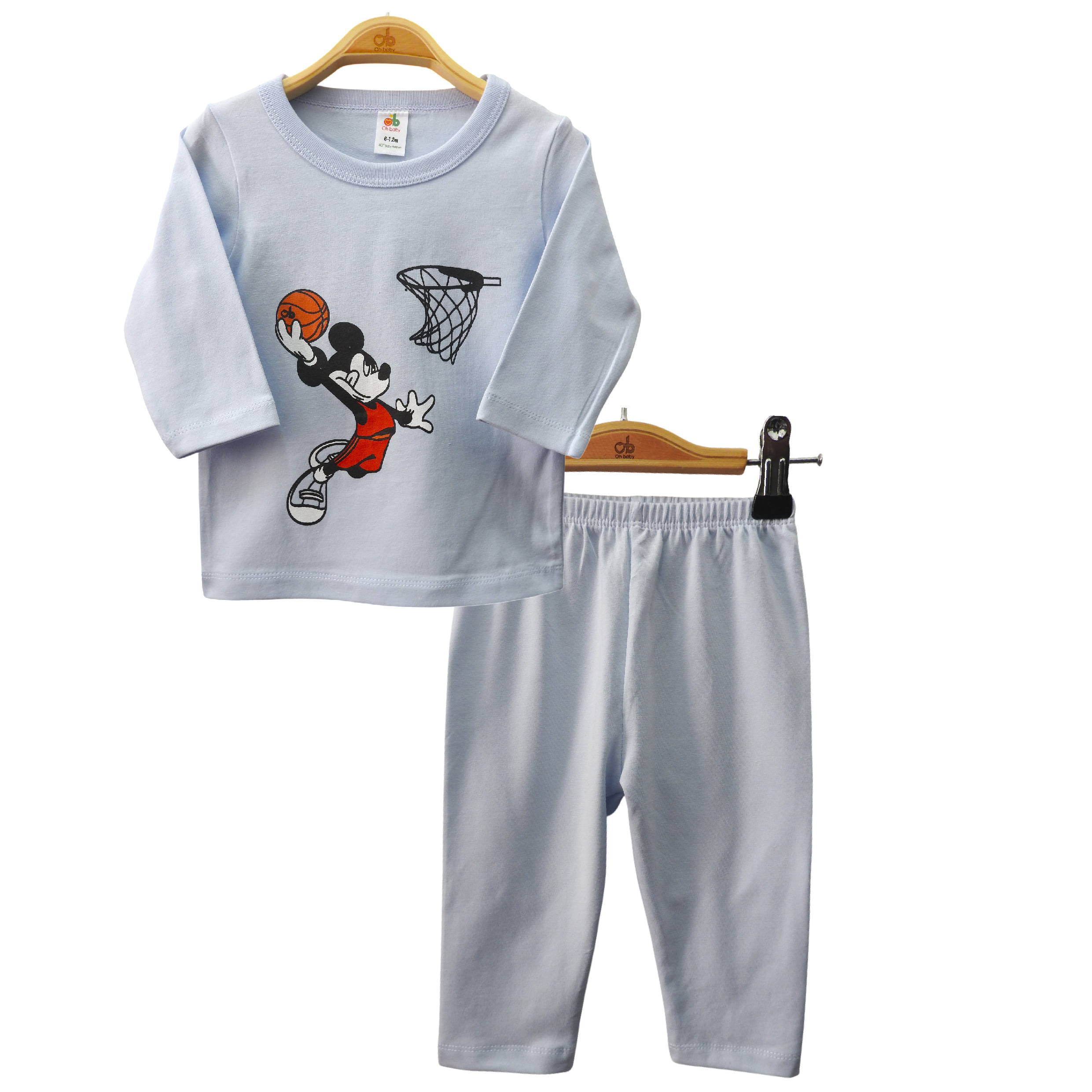 T-shirt set "Mickey" – Light Blue