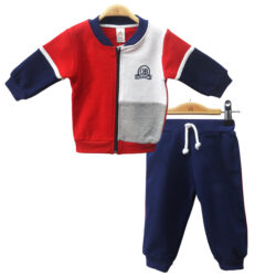 Jogger Set + Zip “OB” – Red & Blue