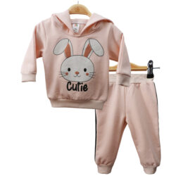 Jogger Set + Cap “Cutie” – Pink